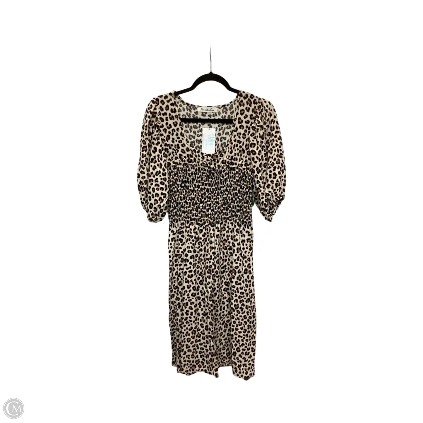 Dress Casual Short By Vine & Love In Animal Print, Size: L