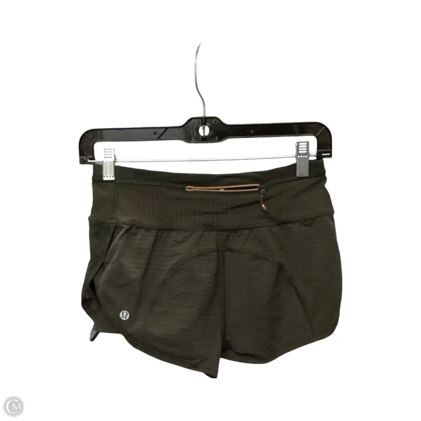 Athletic Shorts By Lululemon In Green, Size: 2