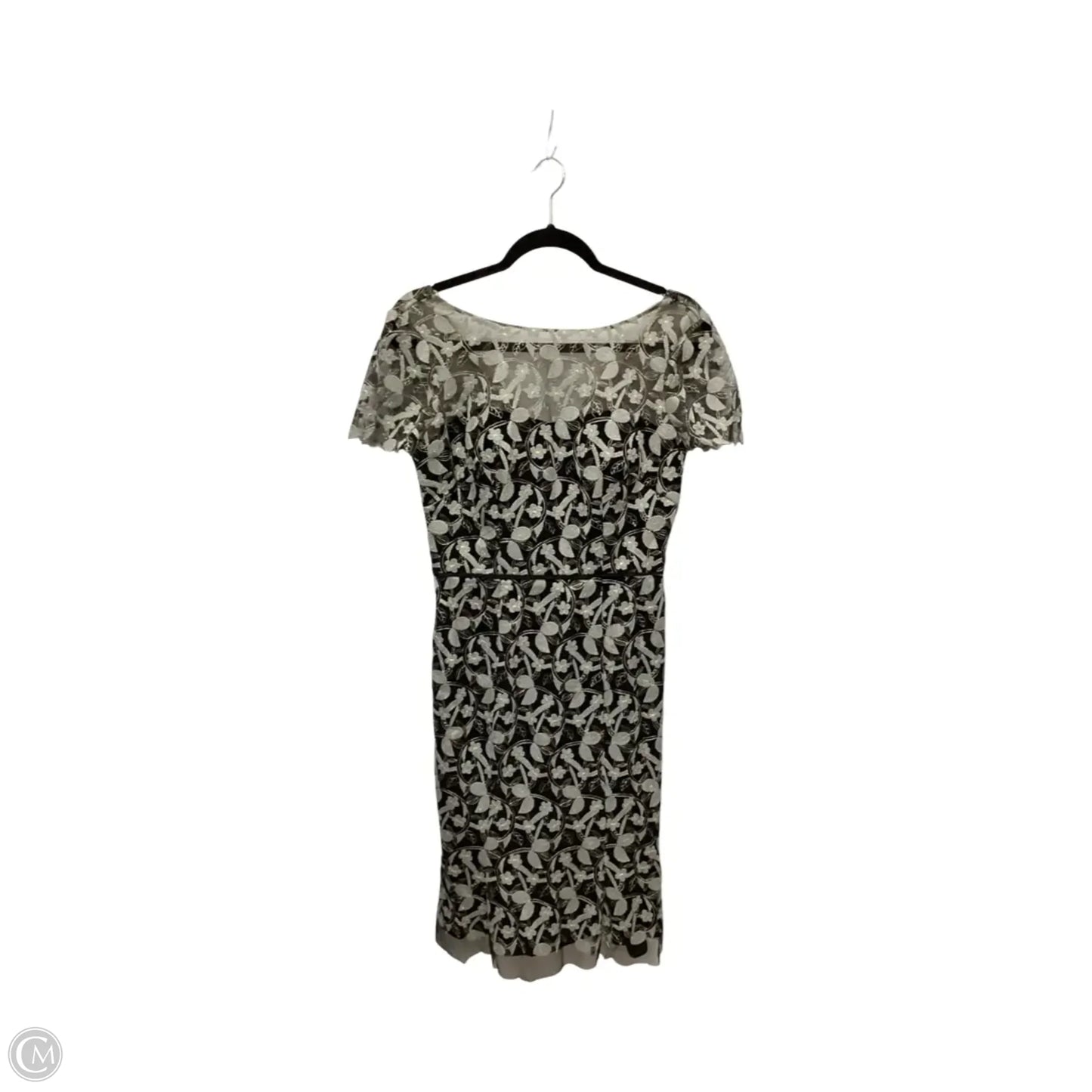 Designer Dress Party Short By Js Collections In Grey, Size: 2