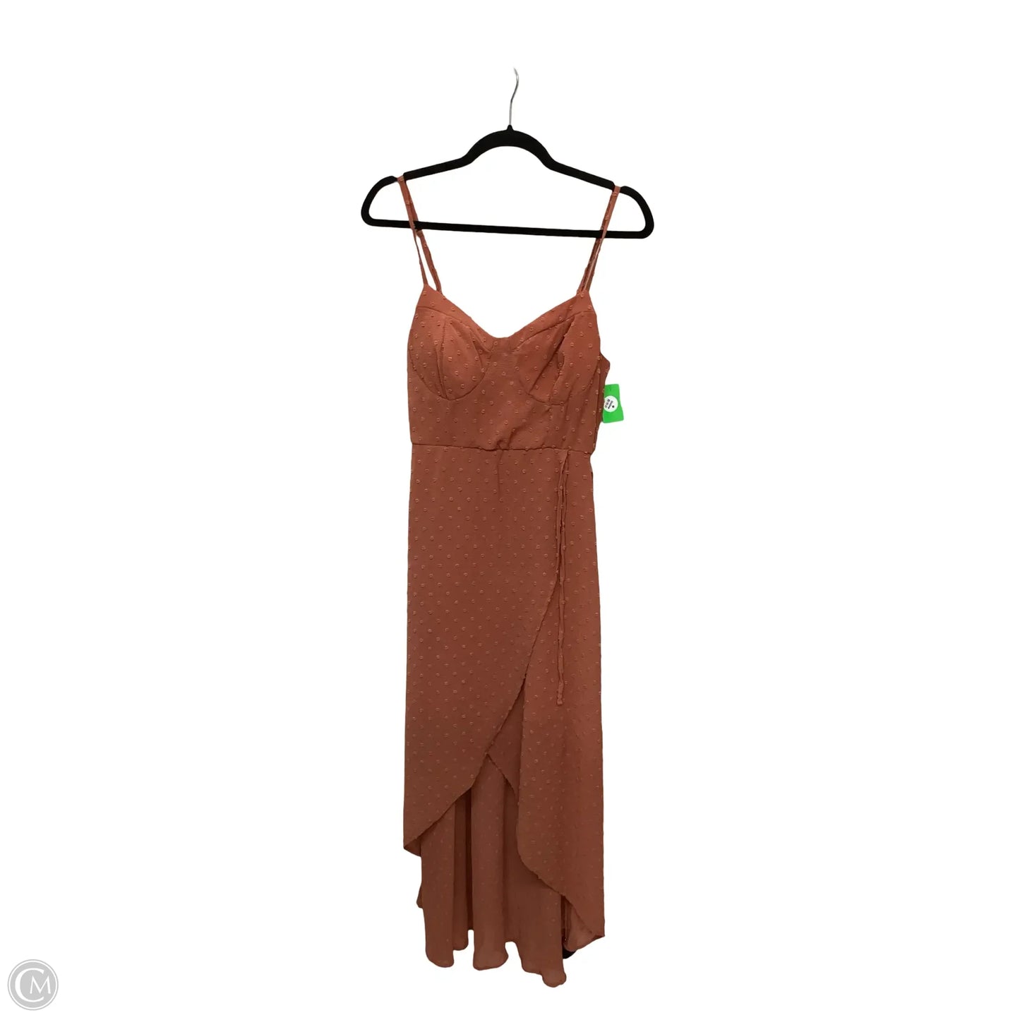 Dress Casual Midi By Clothes Mentor In Orange, Size: L