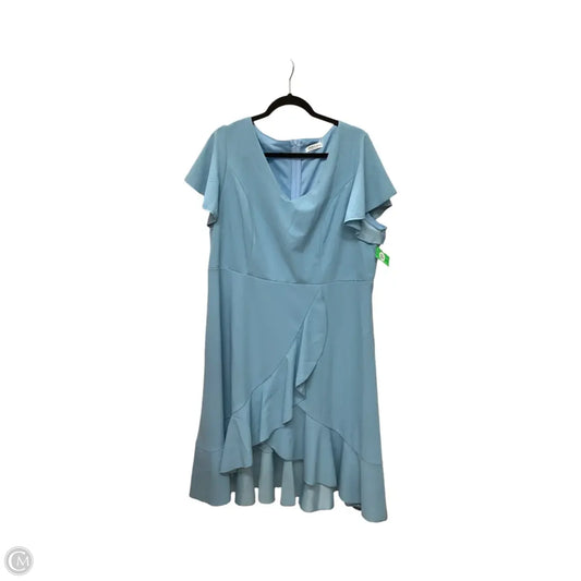Dress Party Midi By Clothes Mentor In Blue, Size: 3x