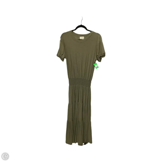 Dress Casual Midi By Nation In Green, Size: S