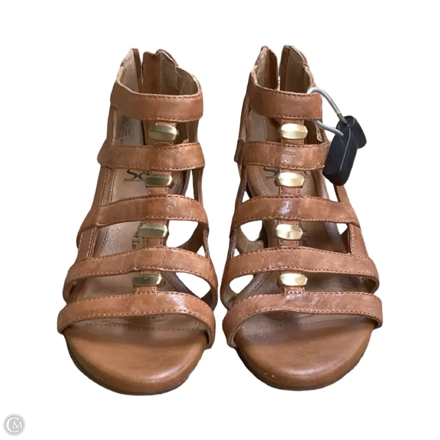Sandals Flats By Sofft In Brown, Size: 6