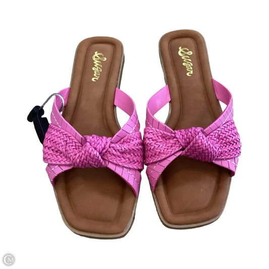 Sandals Flats By Sugar In Pink, Size: 8