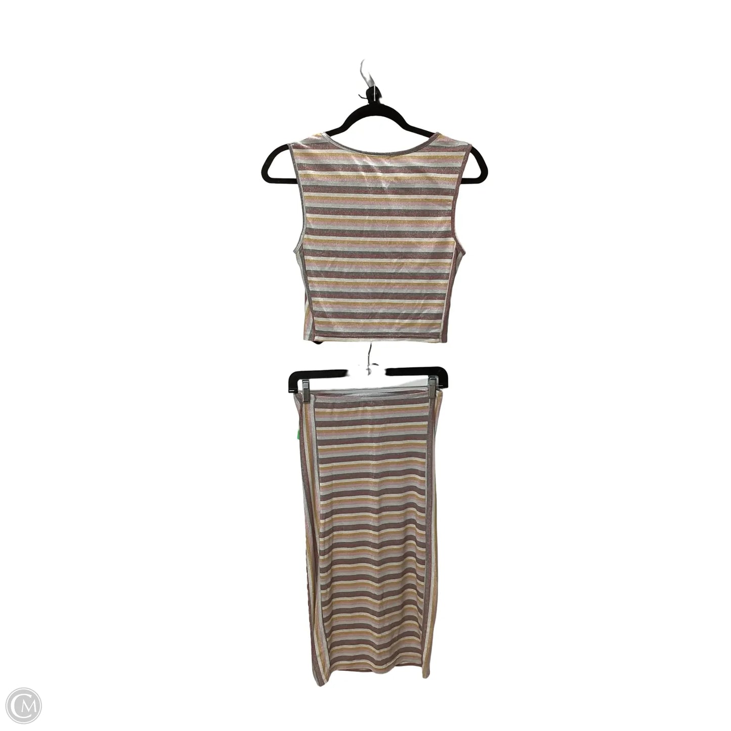 Skirt Set 2pc By Clothes Mentor In Striped Pattern, Size: S