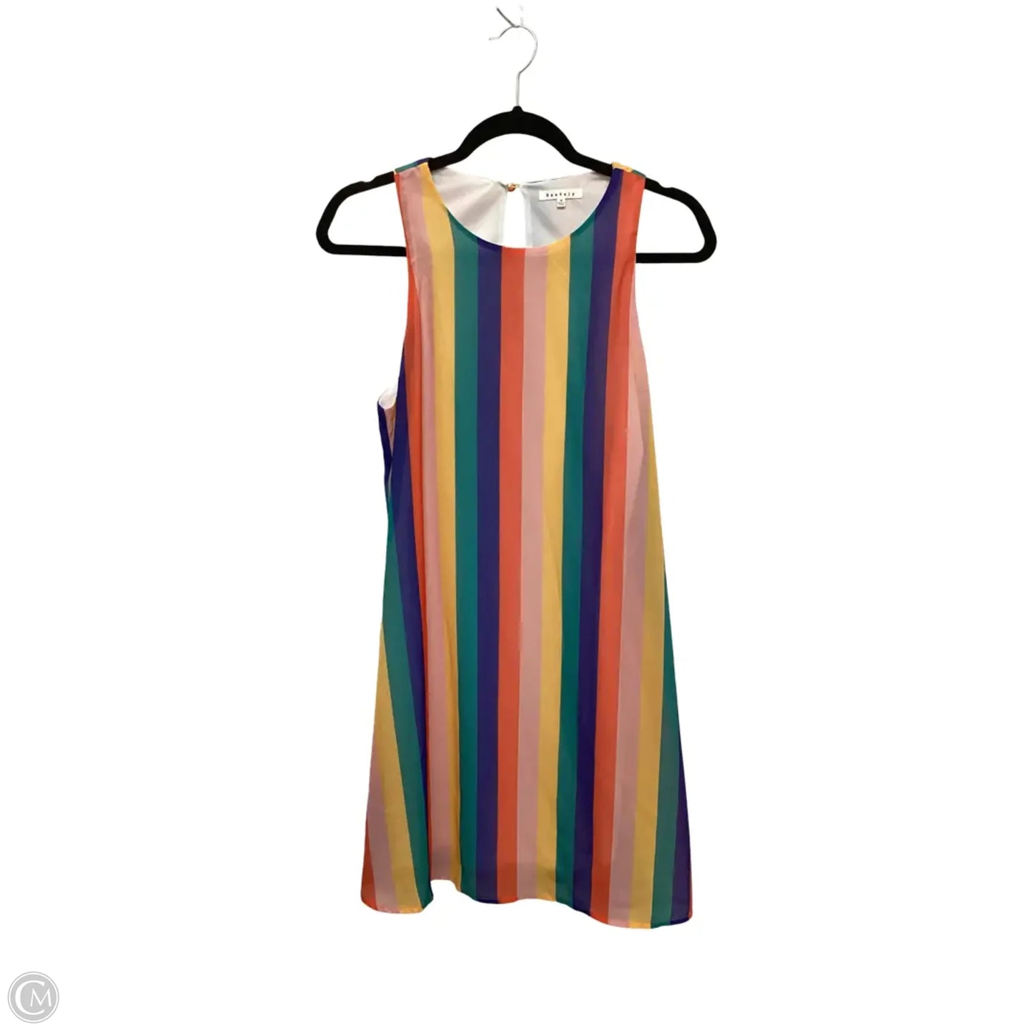 Dress Casual Short By Baevely In Rainbow Print, Size: M