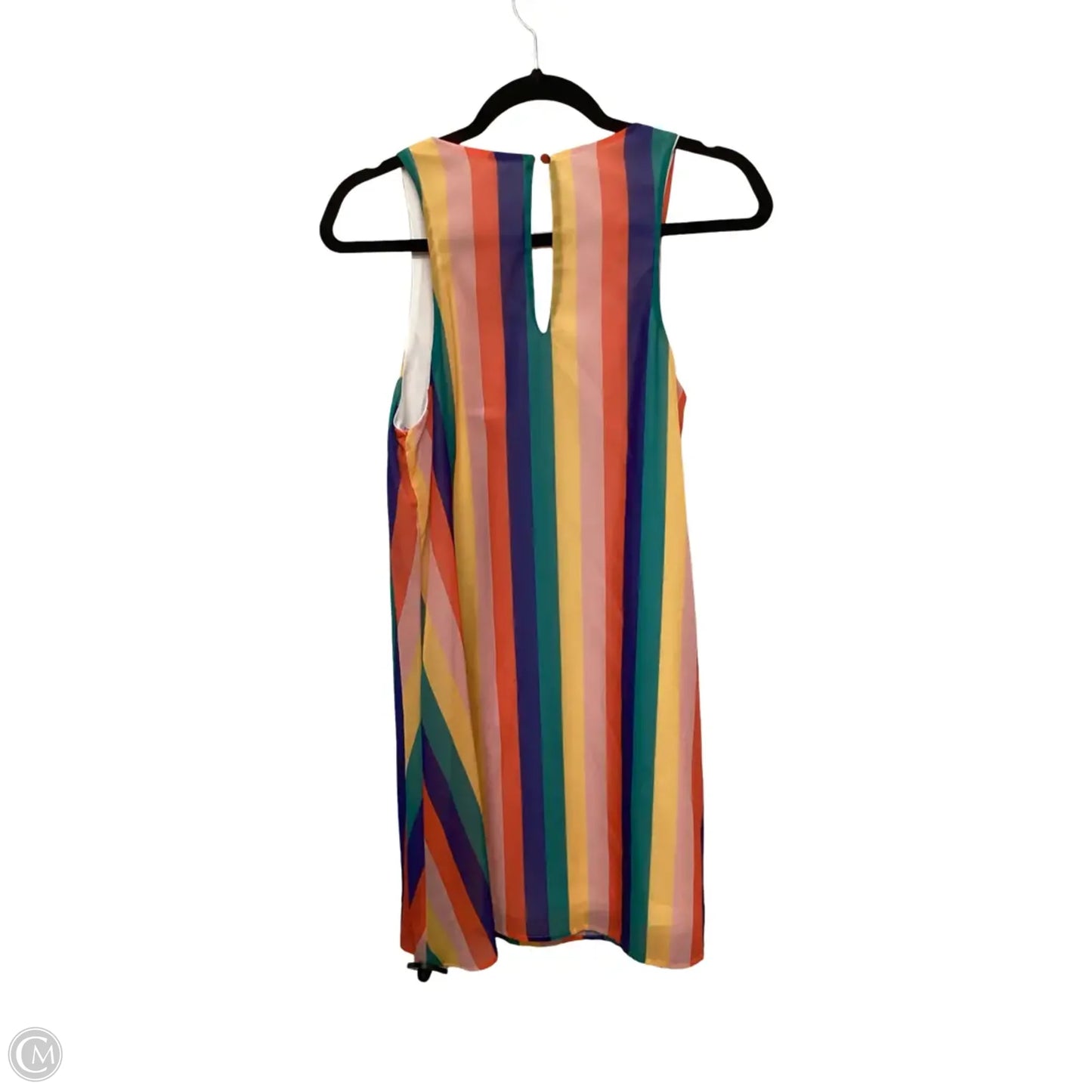 Dress Casual Short By Baevely In Rainbow Print, Size: M