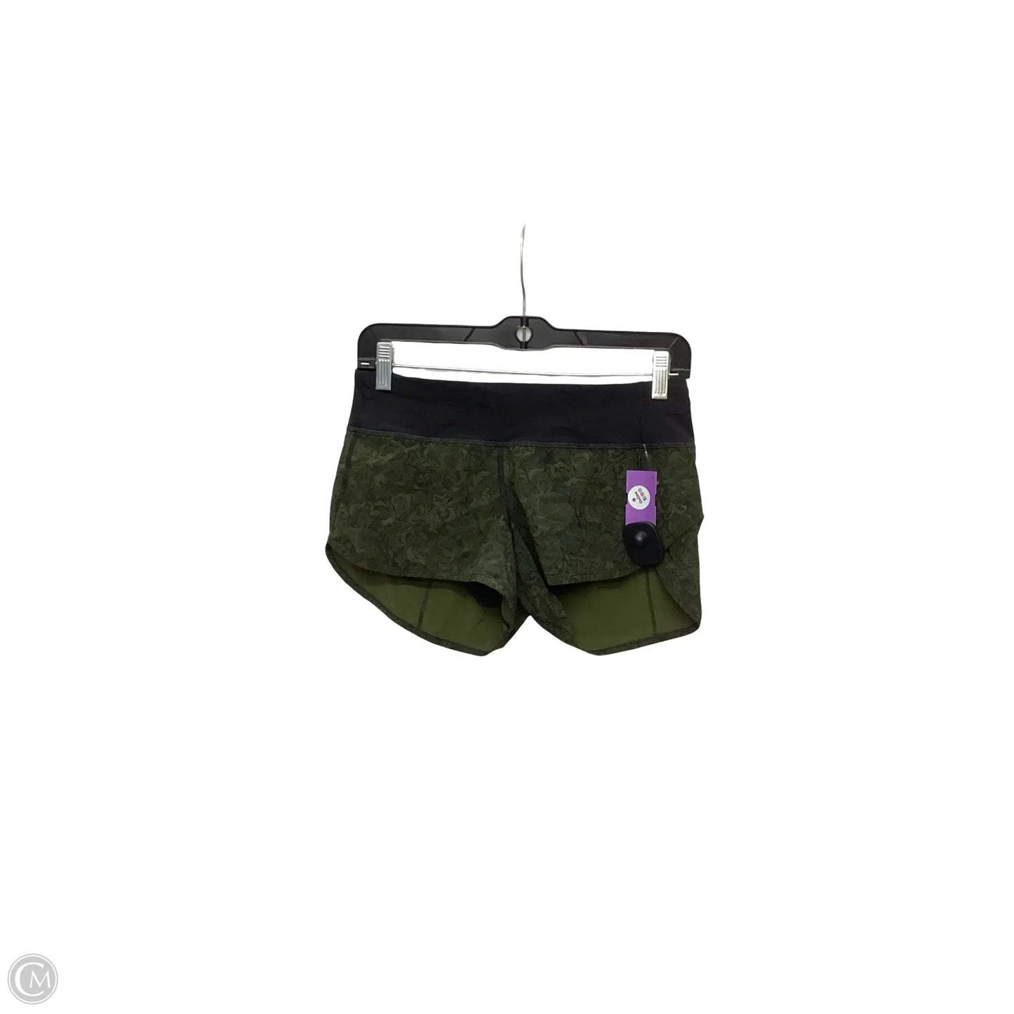 Athletic Shorts By Lululemon In Green, Size: 4