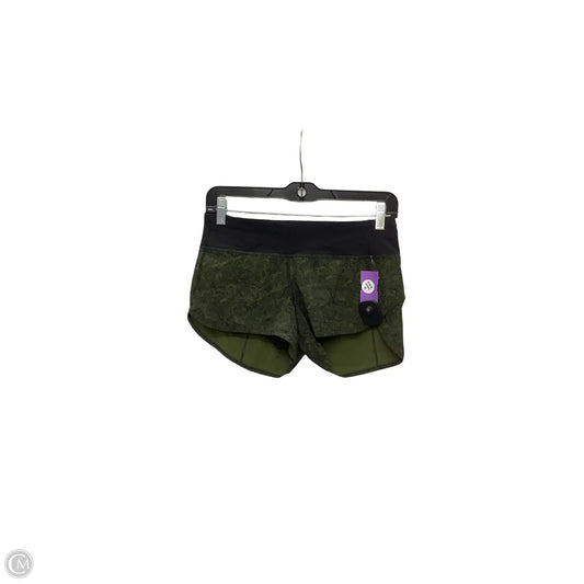 Athletic Shorts By Lululemon In Green, Size: 4