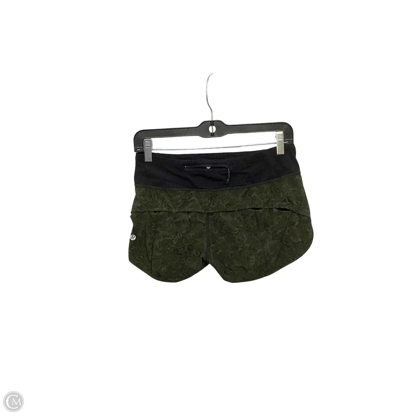 Athletic Shorts By Lululemon In Green, Size: 4