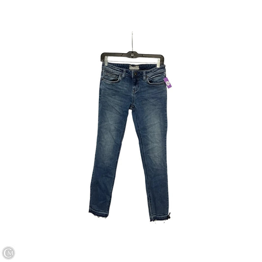 Jeans Skinny By Free People In Blue Denim, Size: 2