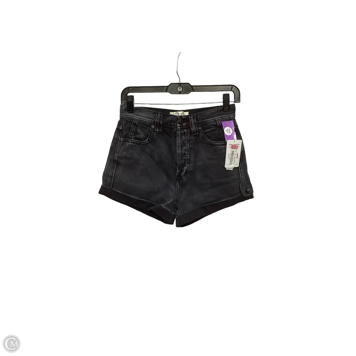 Shorts By Free People In Black Denim, Size: 0
