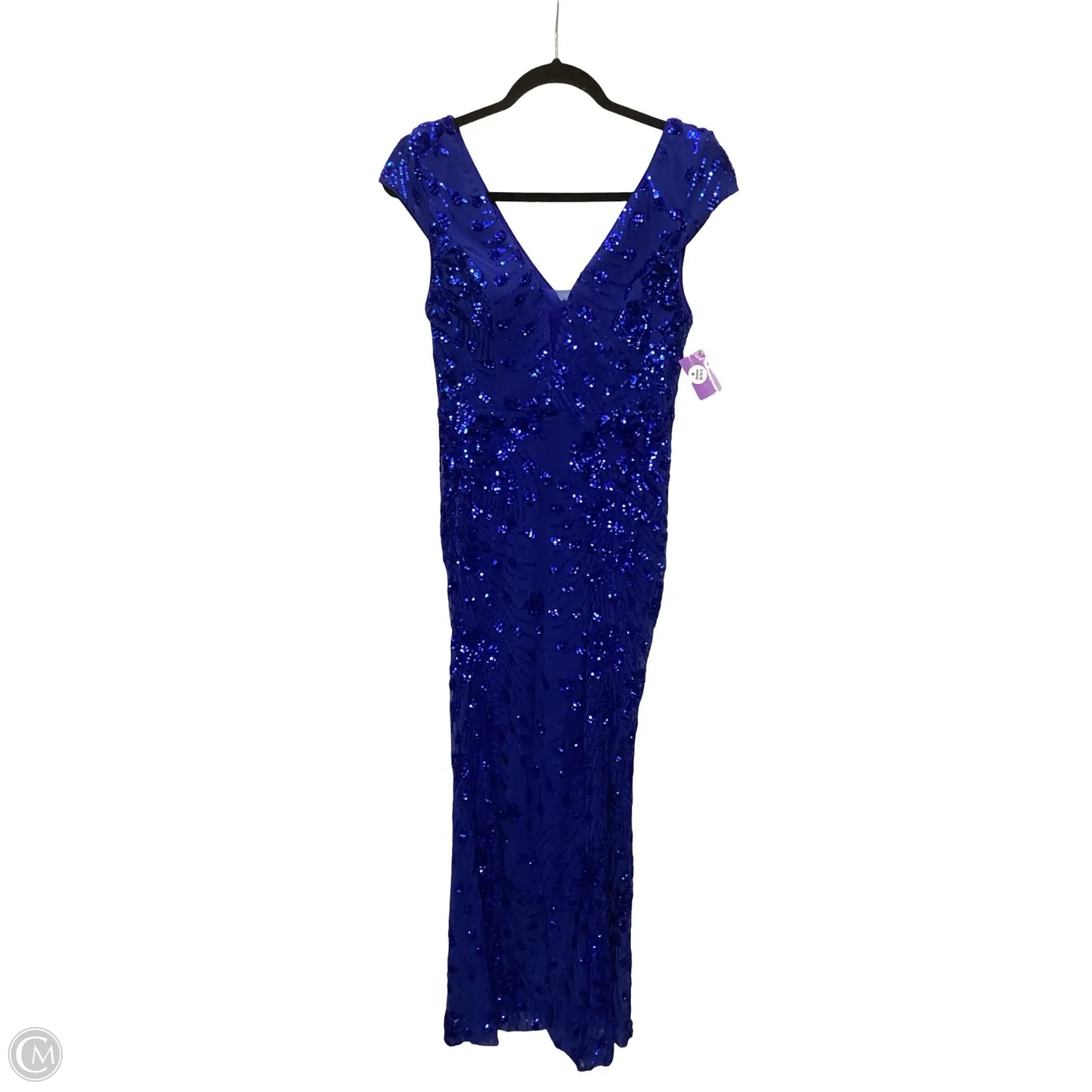 Dress Party Long By Clothes Mentor In Blue, Size: M