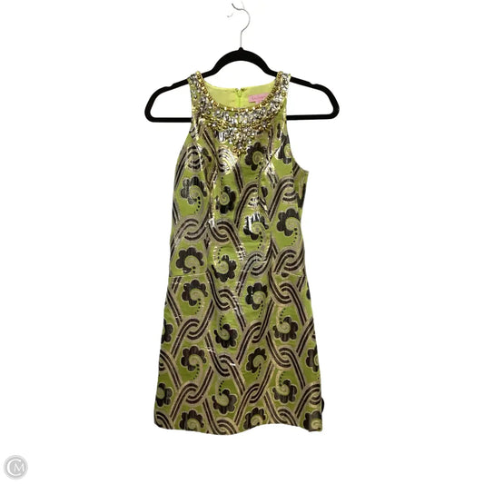 Dress Designer By Lilly Pulitzer In Green, Size: 0