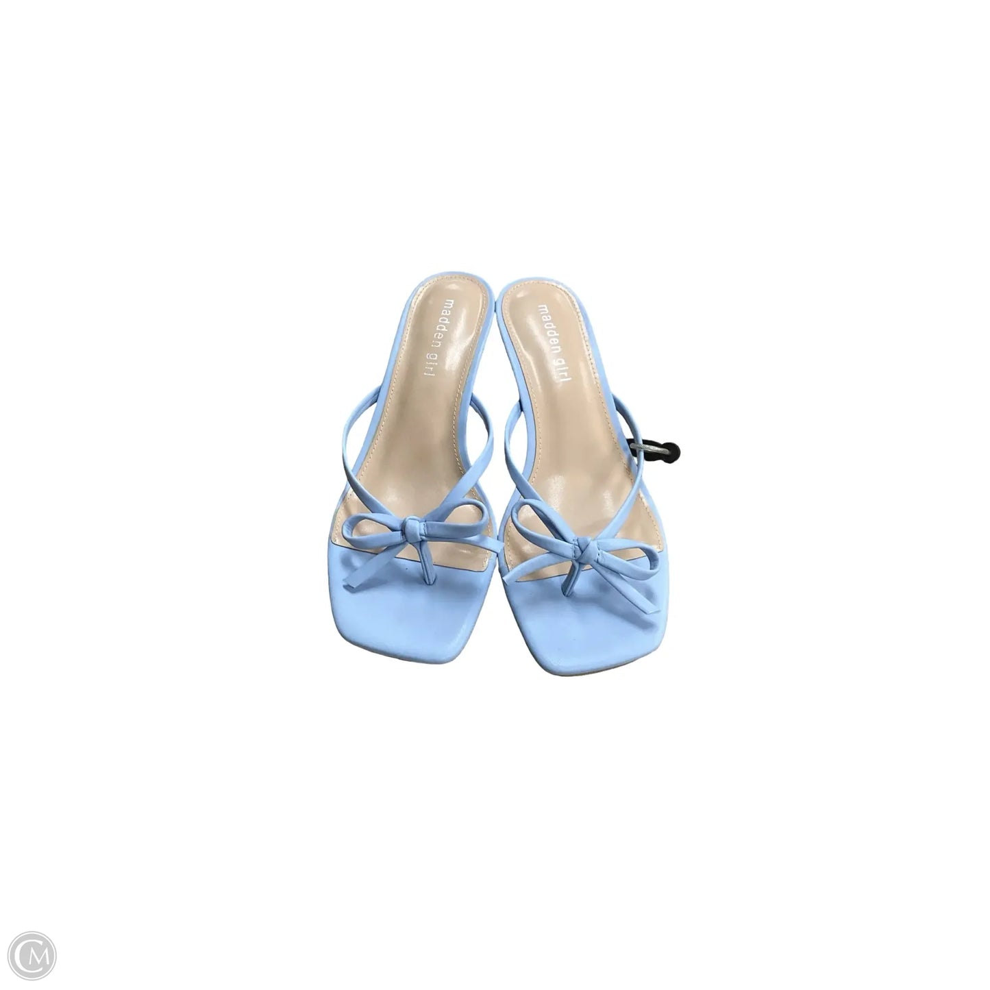 Sandals Heels Kitten By Madden Girl In Blue, Size: 9.5