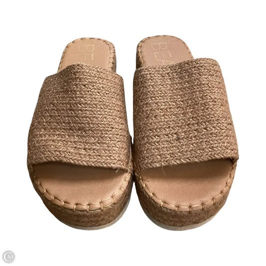 Sandals Heels Platform By Matisse In Brown, Size: 9