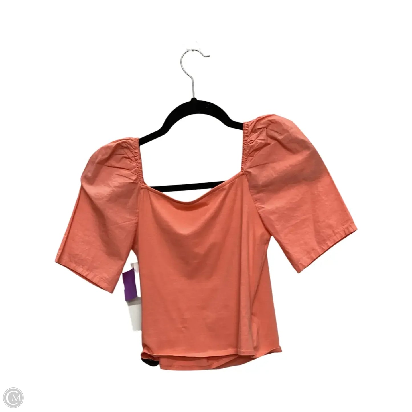 Blouse Short Sleeve By Anthropologie In Orange, Size: Xxs