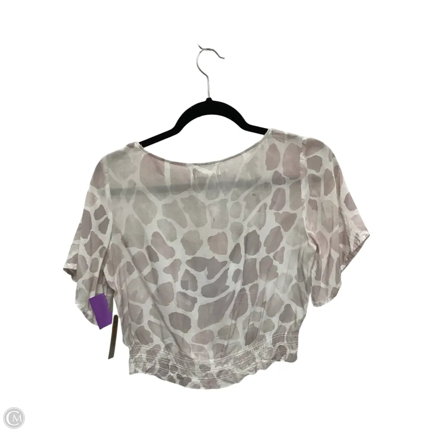 Blouse Short Sleeve By Bella Dahl In Purple, Size: Xs