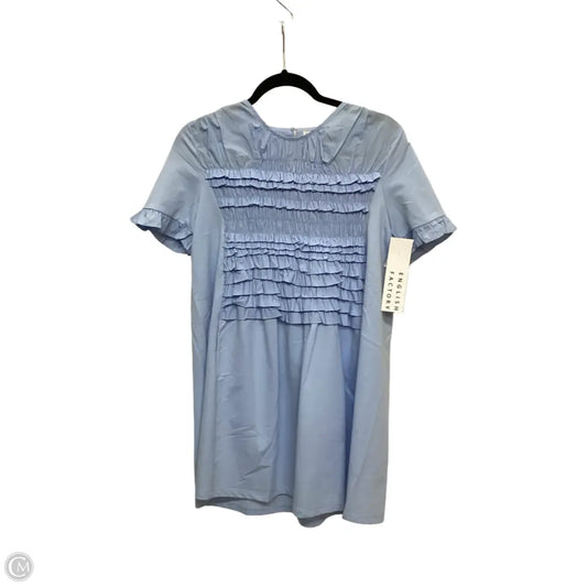 Dress Casual Short By English Factory In Blue, Size: Xs