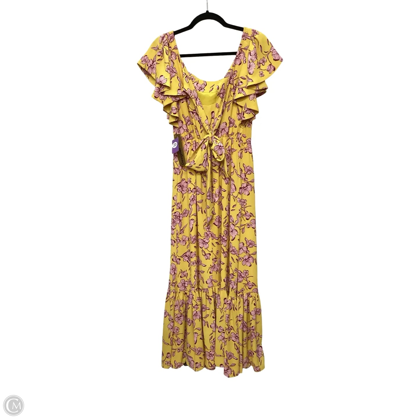 Designer Dress Casual Maxi By Sachin & Babi In Yellow, Size: 4