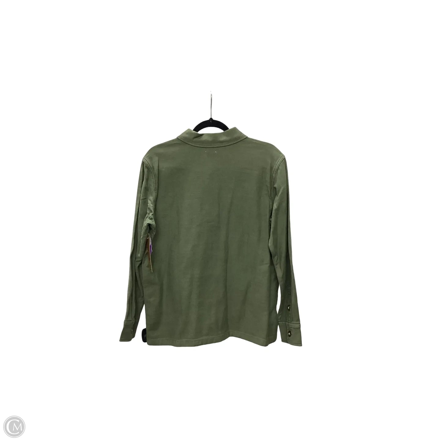 Jacket Shirt By Faherty In Green, Size: S