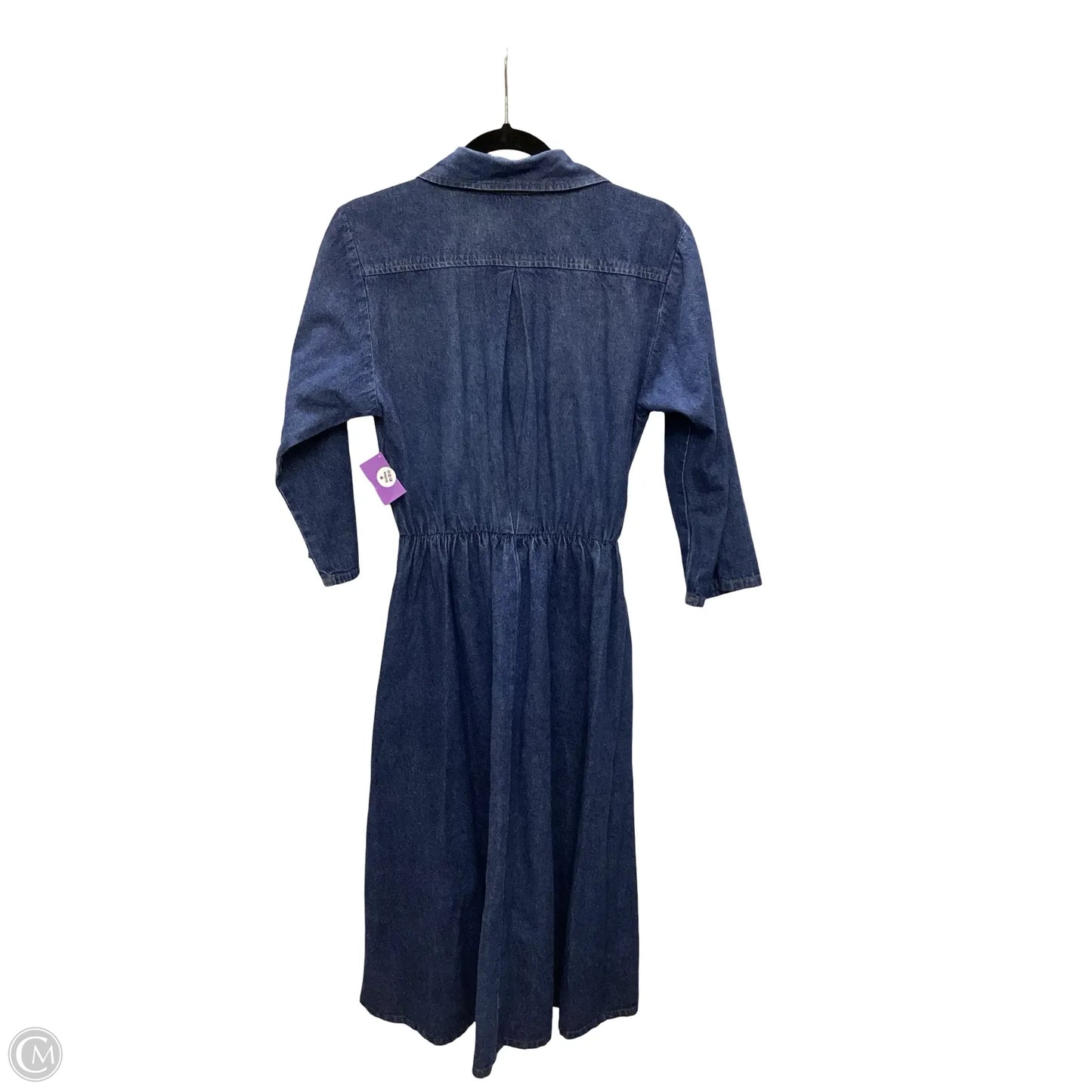 Dress Casual Midi By Ransom In Blue Denim, Size: 8