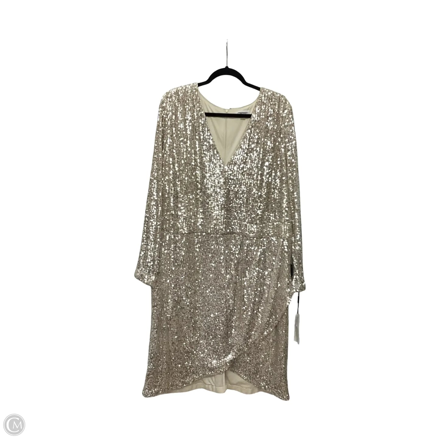 Dress Party Midi By Calvin Klein In Bronze, Size: 24