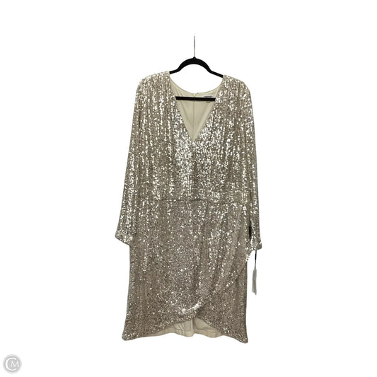Dress Party Midi By Calvin Klein In Bronze, Size: 24