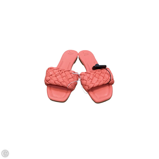 Sandals Flats By A New Day In Orange, Size: 9