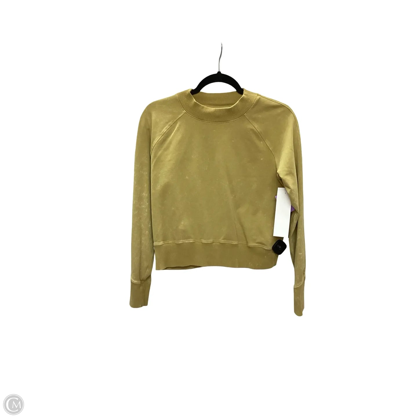 Athletic Sweatshirt Crewneck By Lululemon In Yellow, Size: 4