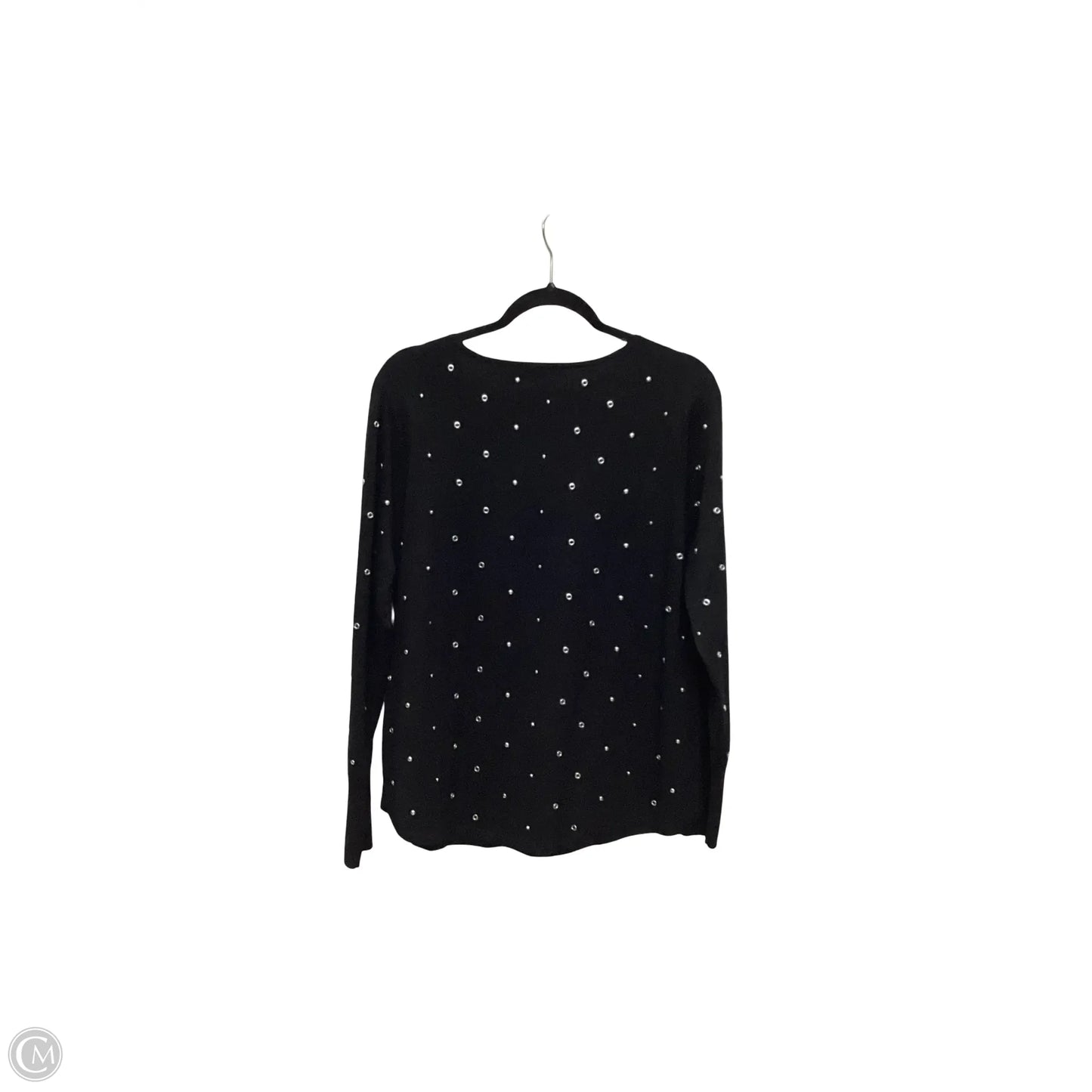Blouse Long Sleeve By Chicos In Black, Size: L