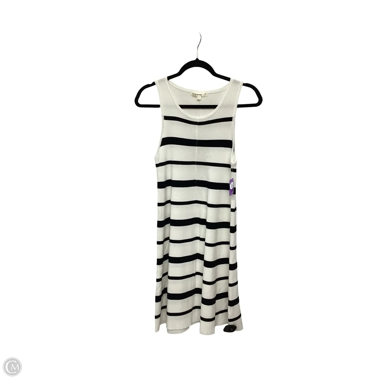 Dress Casual Midi By Clothes Mentor In Striped Pattern, Size: L