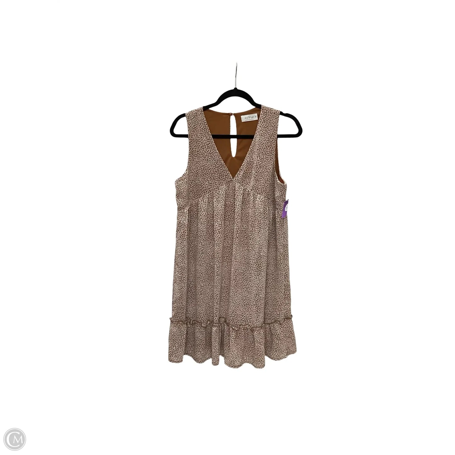 Dress Casual Short By Kaileigh In Brown, Size: M