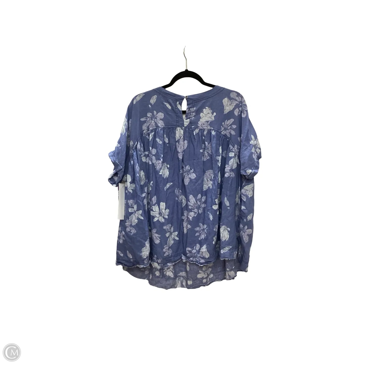 Blouse Short Sleeve By We The Free In Blue, Size: M