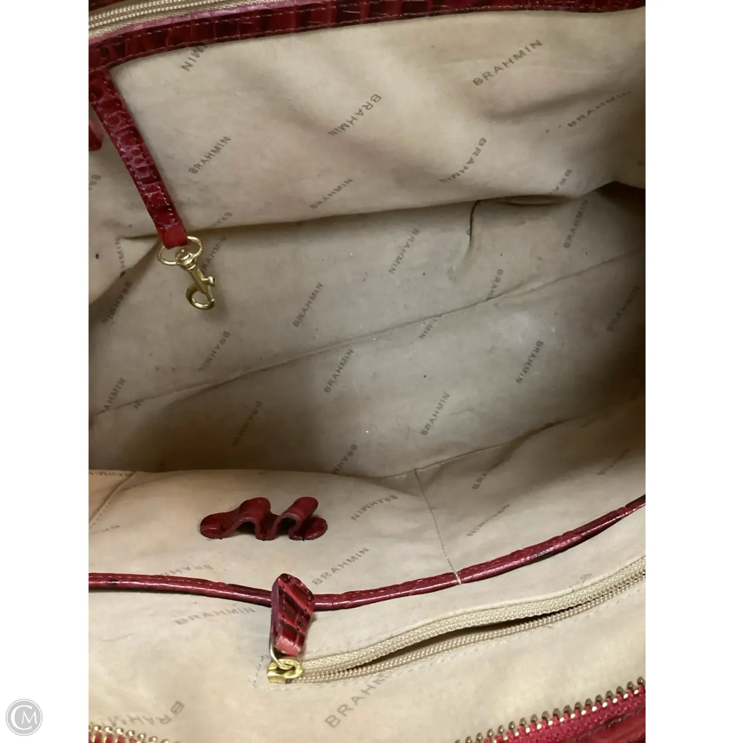 Handbag Designer By Brahmin, Size: Large