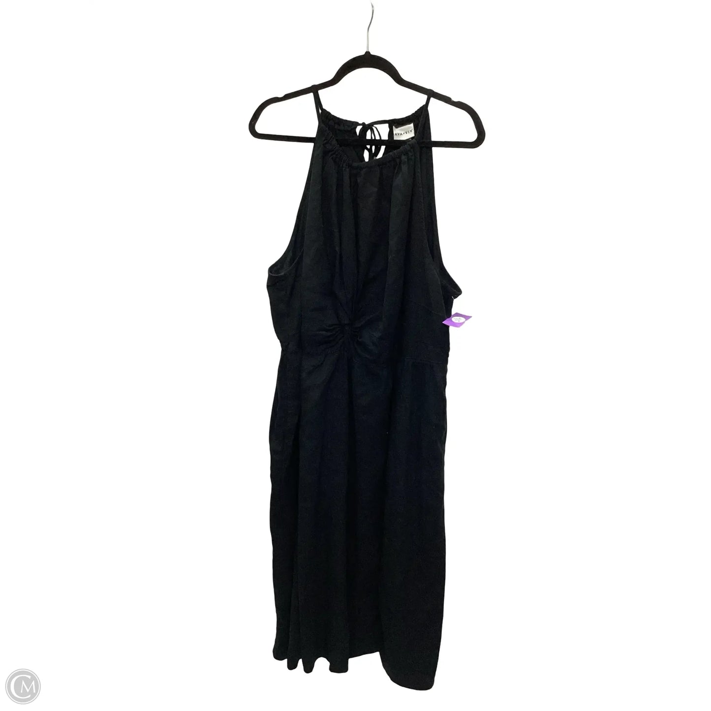 Dress Casual Midi By Ava & Viv In Black, Size: 3x