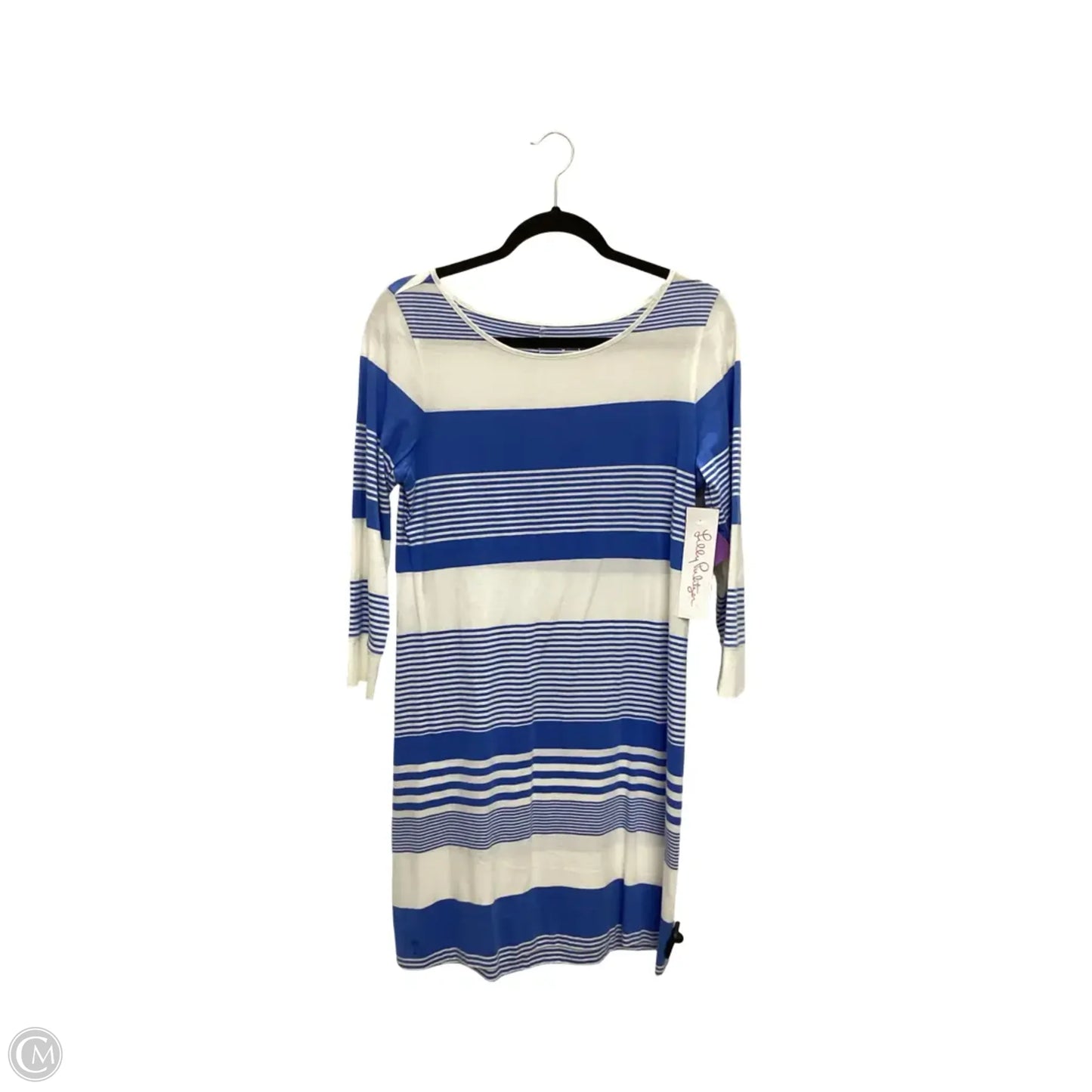Dress Designer By Lilly Pulitzer In Blue & White, Size: M
