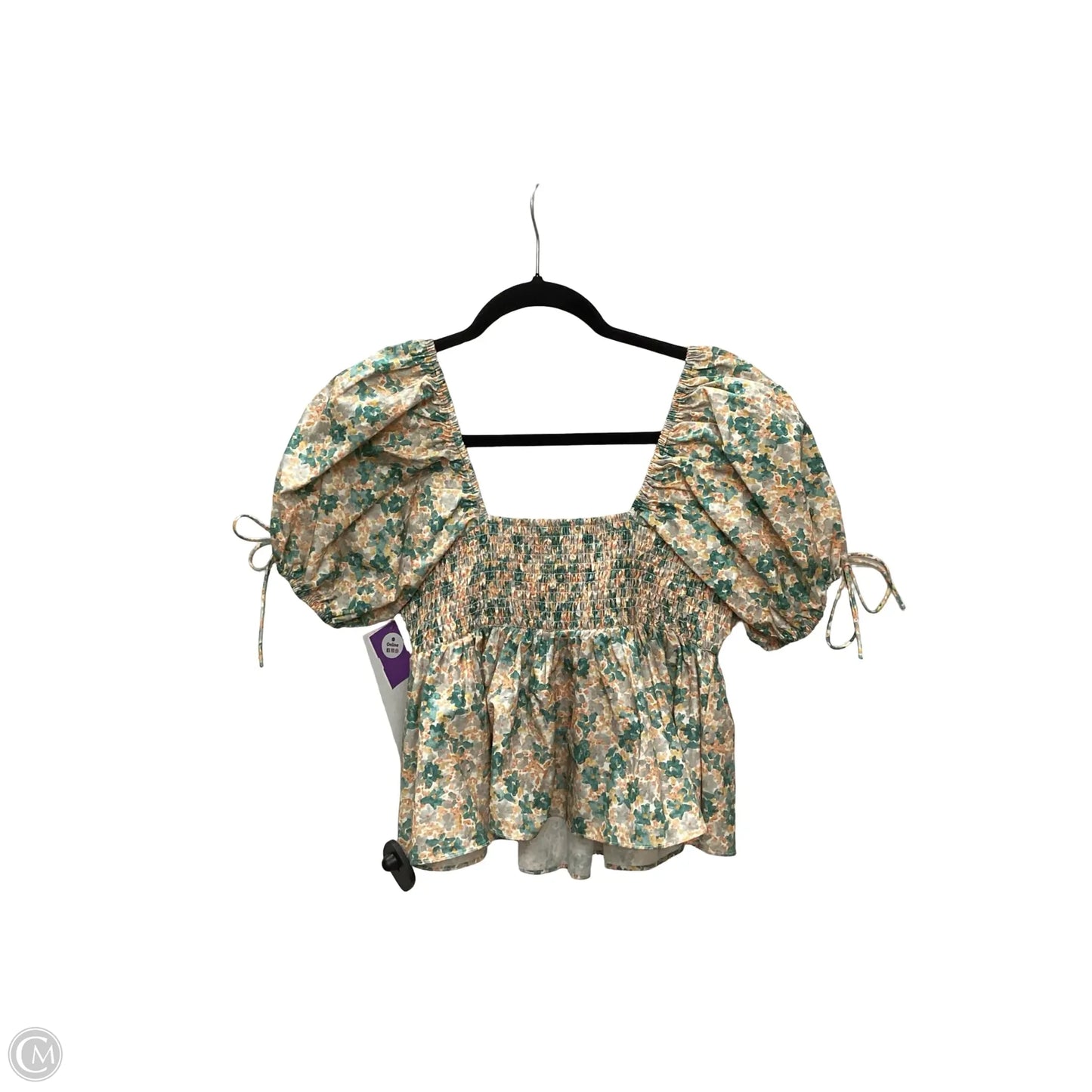 Blouse Short Sleeve By English Factory In Floral Print, Size: S