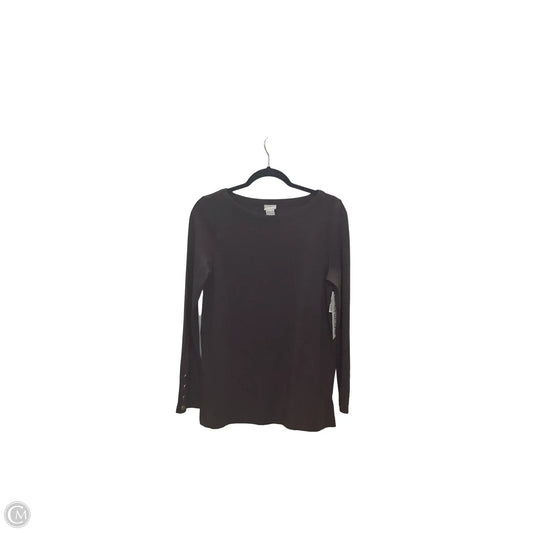 Top Long Sleeve By Chicos In Brown, Size: S