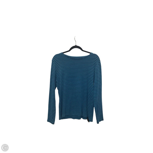 Top Long Sleeve By Chicos In Striped Pattern, Size: 10