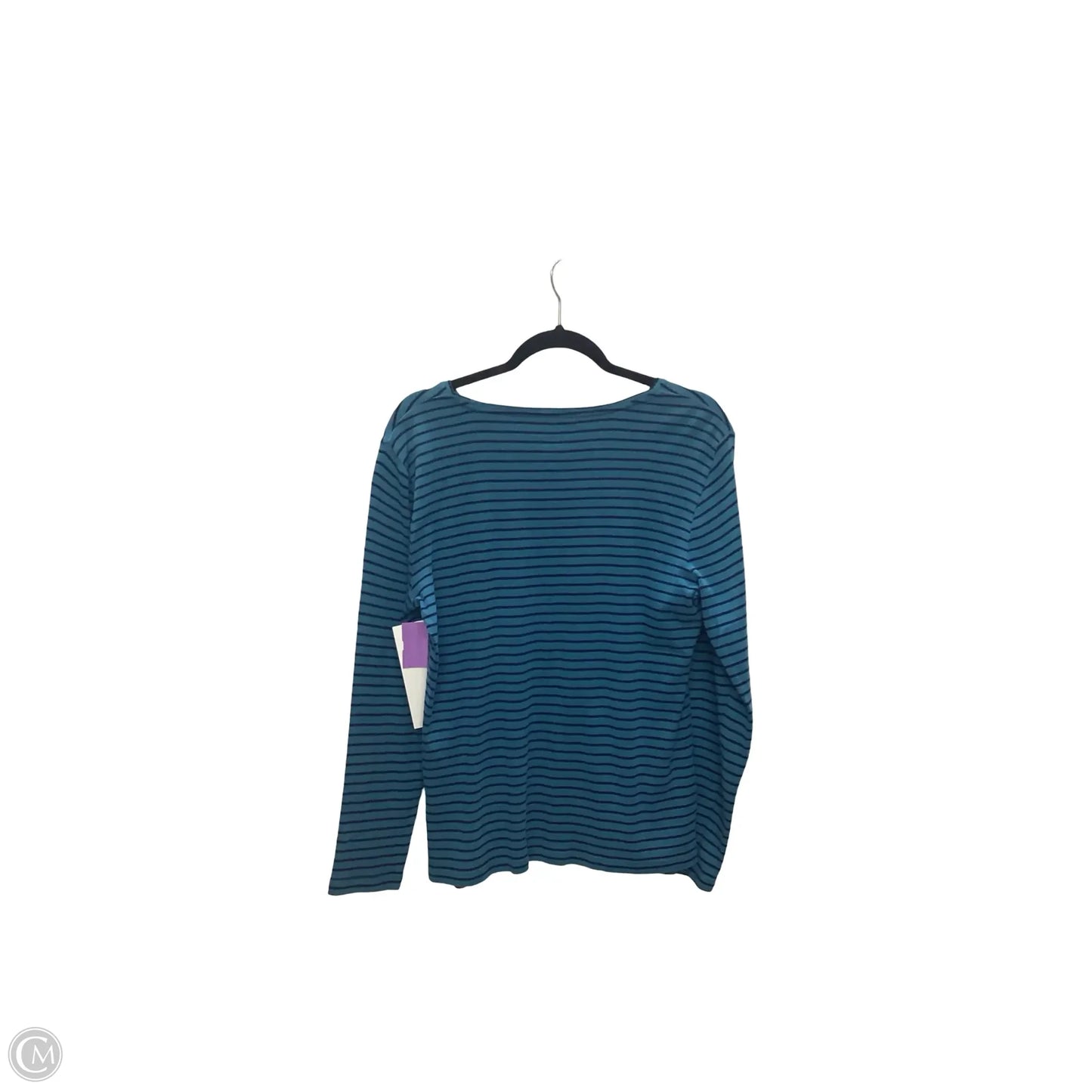Top Long Sleeve By Chicos In Striped Pattern, Size: 10