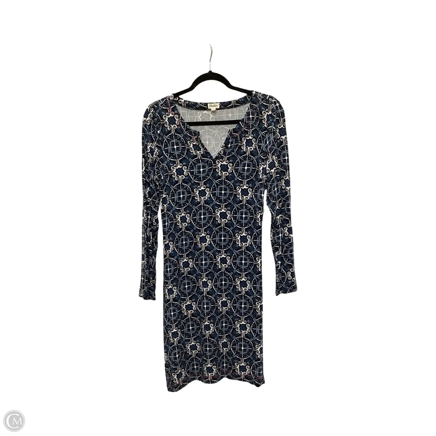 Designer Dress Casual Midi By Hatley In Blue, Size: S