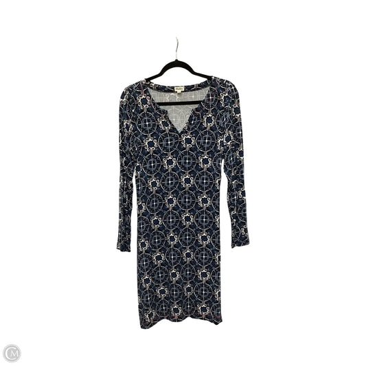 Designer Dress Casual Midi By Hatley In Blue, Size: S