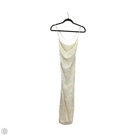 Designer Dress Party Midi By Meshki In White, Size: S