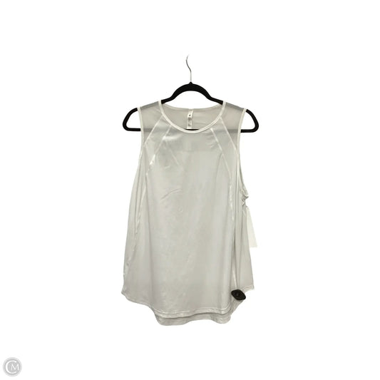 Athletic Tank Top By Lululemon In White, Size: 14