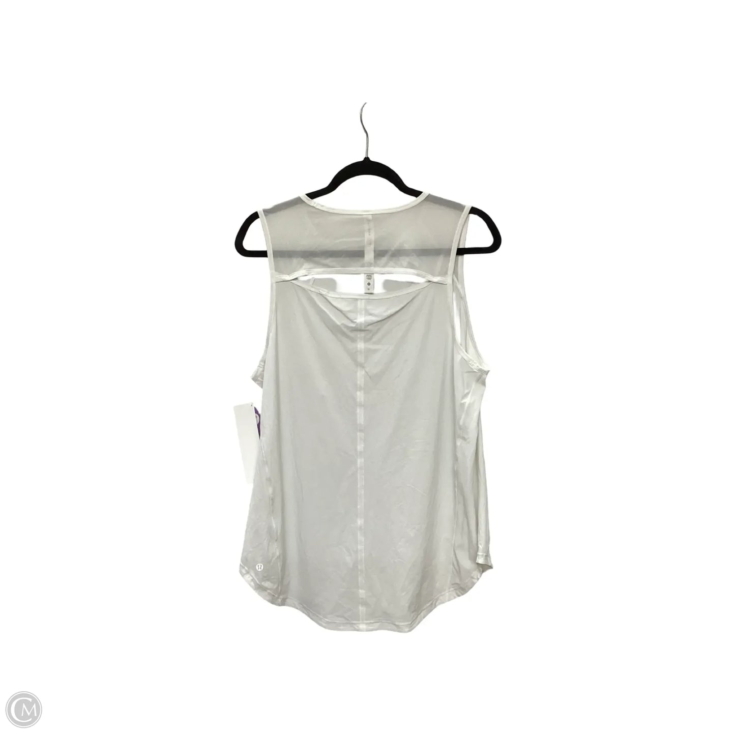 Athletic Tank Top By Lululemon In White, Size: 14