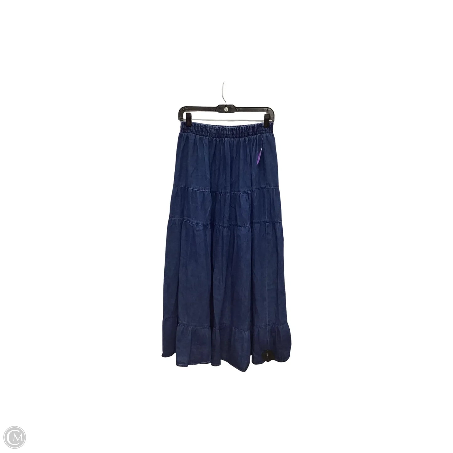 Skirt Midi By Blu Pepper In Blue Denim, Size: M