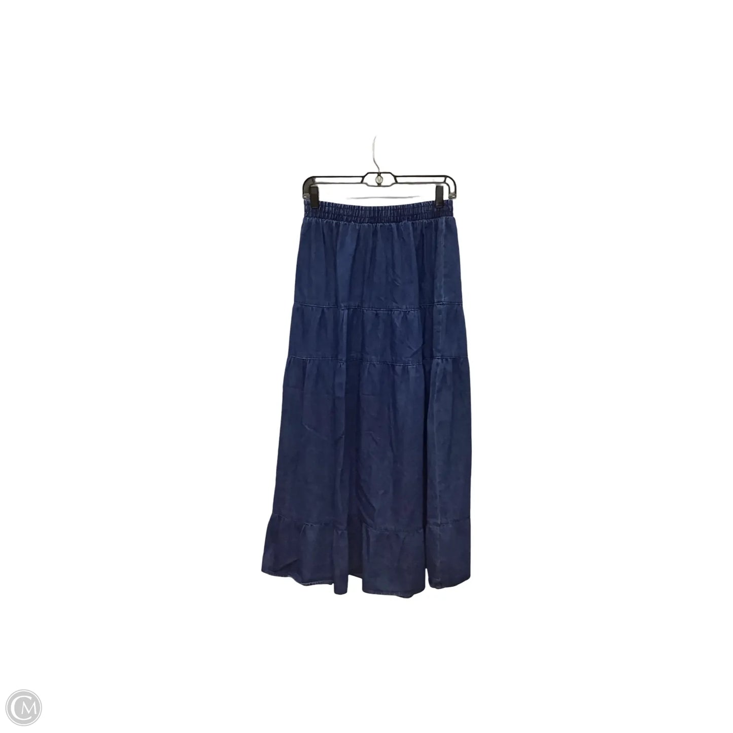 Skirt Midi By Blu Pepper In Blue Denim, Size: M