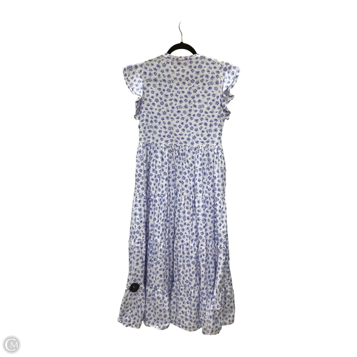 Dress Casual Maxi By Olivaceous In Blue & White, Size: M