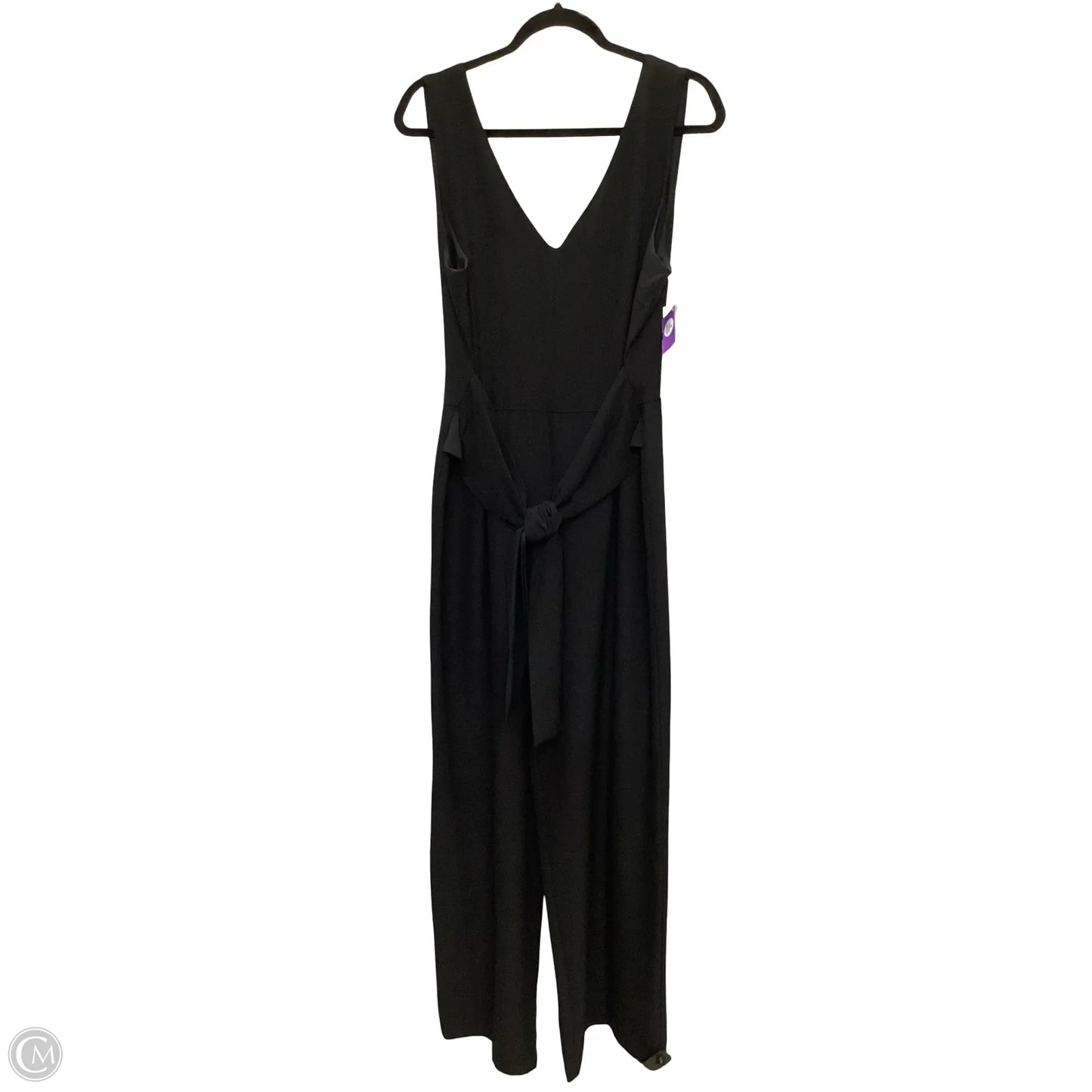Designer Jumpsuit By Laundry In Black, Size: 14